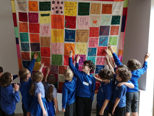 The Cloth of Kindness on display at Burning Bush Barn
