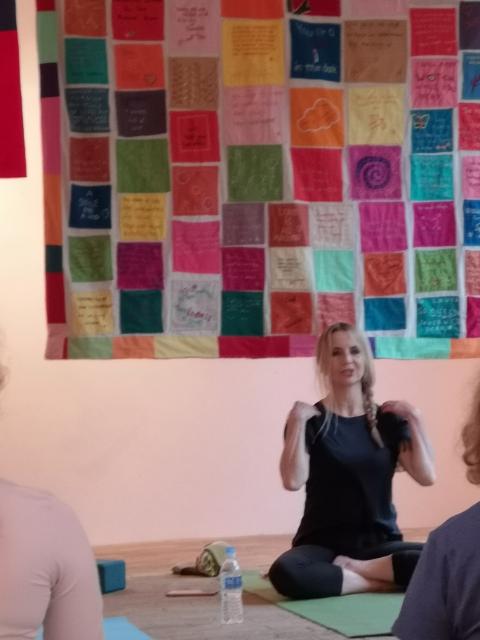 Wellbeing session run by the Cloth of Kindness team