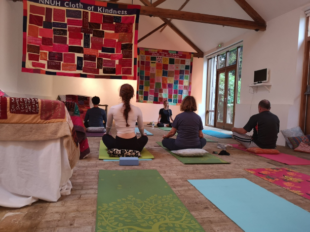 Wellbeing session run by the Cloth of Kindness team